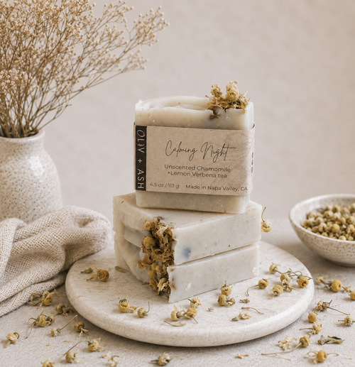 Unscented Soap by Oliv and Ash Natural Soap for Sensitive Skin Sensitive