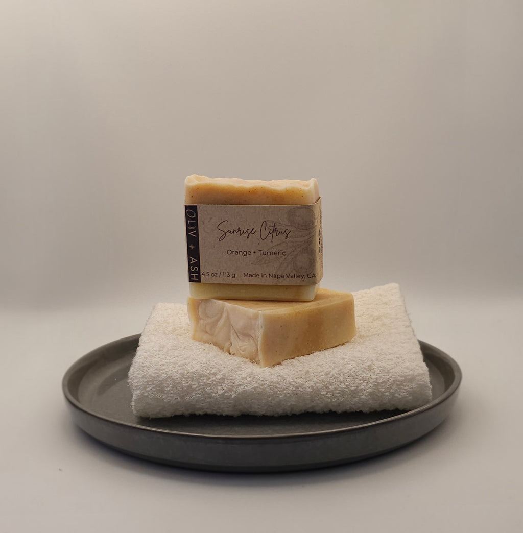 Turmeric Citrus Soap | Handmade Natural Turmeric Soap | Oliv + Ash