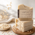 Handmade goat milk bar soap by Oliv and Ash