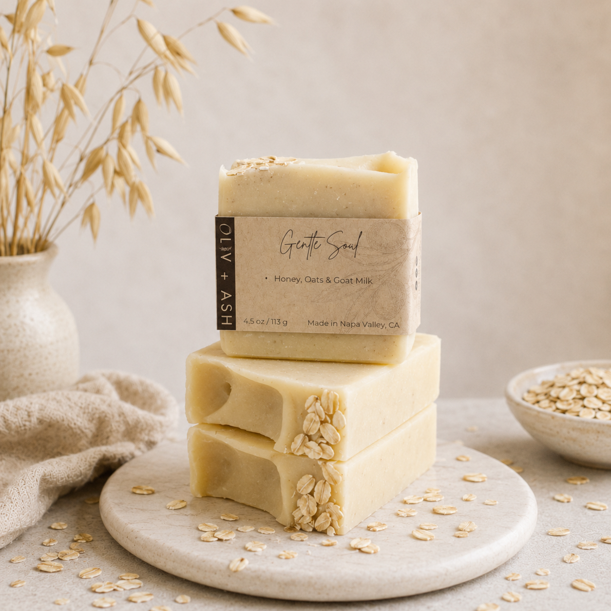 Goat Milk Soap by Oliv + Ash for sensitive skin