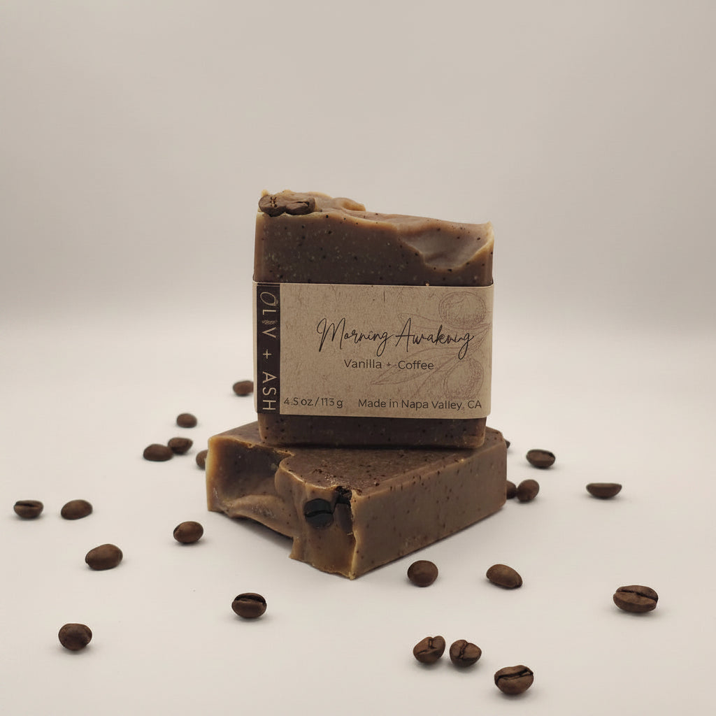 Natural Coffee Scrub Soap by Oliv and Ash
