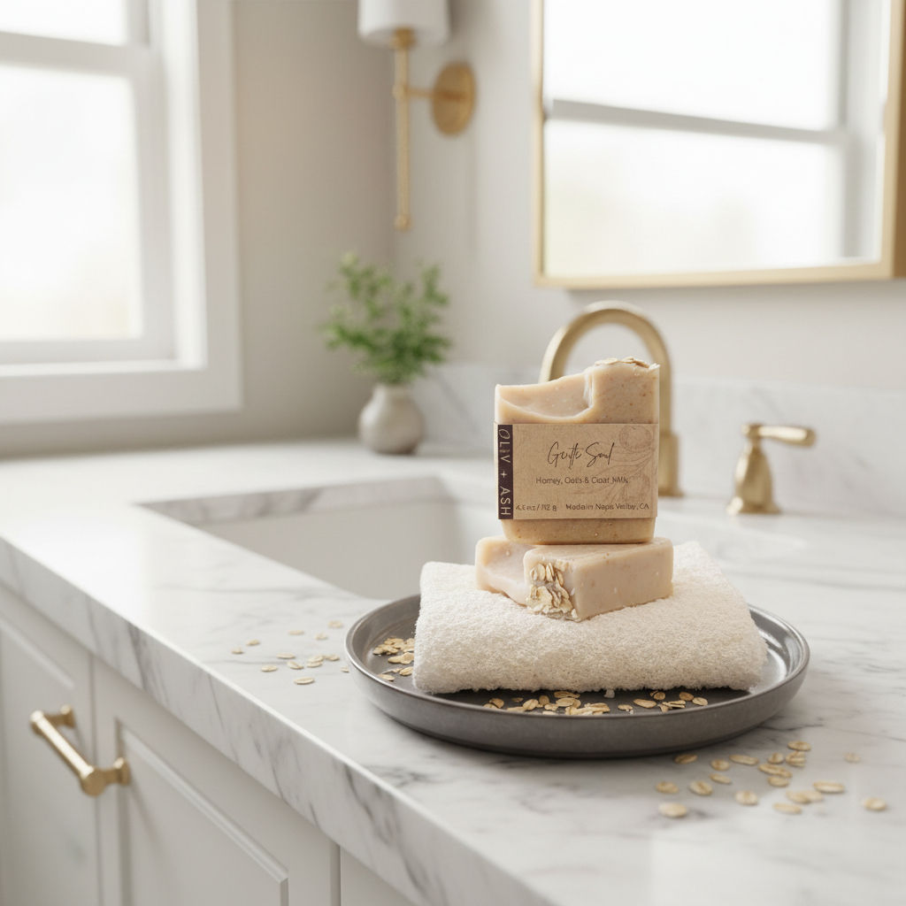 Oliv and Ash Honey Oats Goat Milk Soap