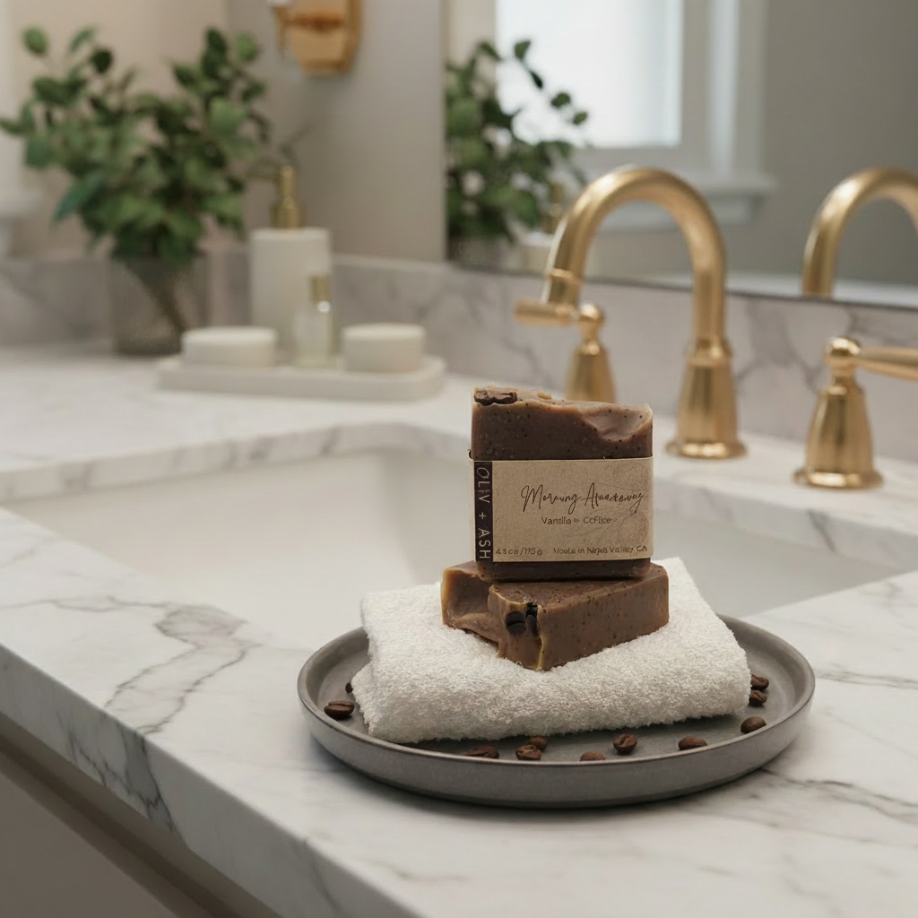 Oliv and Ash  Vanilla Coffee Soap