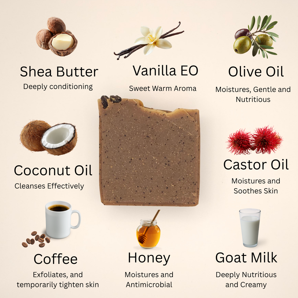 Oliv and Ash  Vanilla Coffee Soap