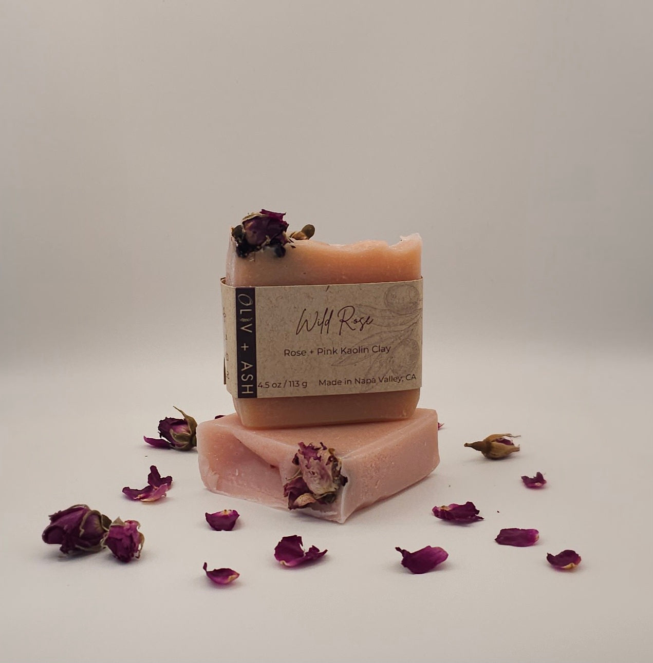 Natural Rose Soap by Oliv + Ash